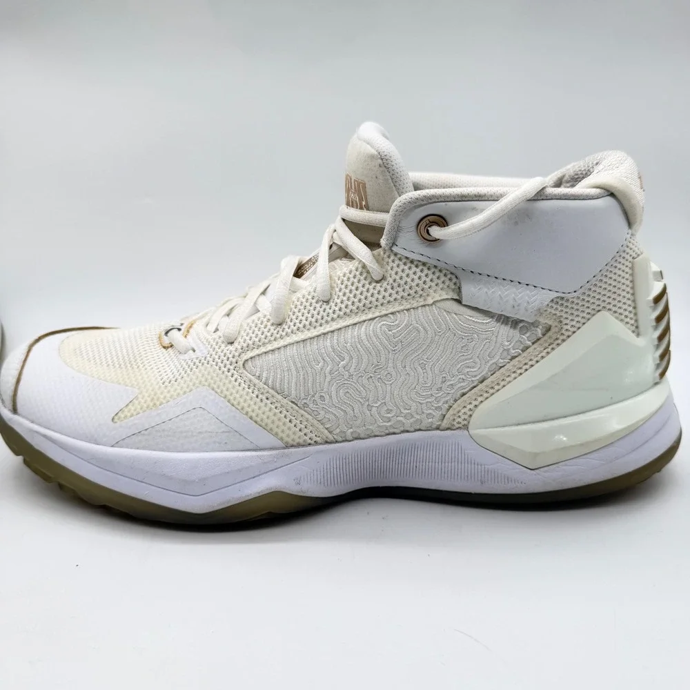 New Balance Kawhi Signature 1 White Gold Gum Basketball Shoes Mens 11 BBKLSWW1